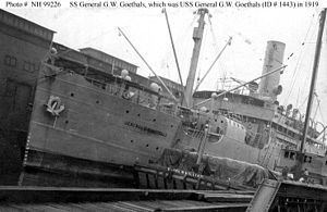 USS General G. W. Goethals (ID-1443) httpsuploadwikimediaorgwikipediacommonsthu