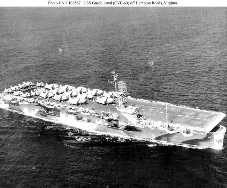 USS Guadalcanal (CVE-60) Escort Carrier Photo Index USS GUADALCANAL CVE60