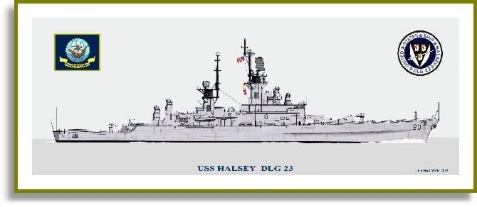 USS Halsey (DLG-23) USS Halsey DLG23 Print Destroyers GM PriorServicecom