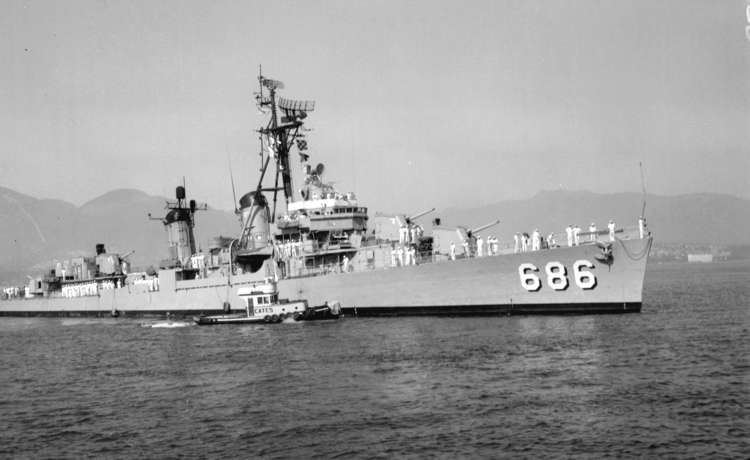 USS Halsey Powell USS Dest 686 Halsey Powell City of Vancouver Archives