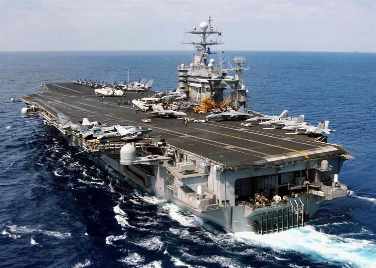 USS Harry S. Truman US Carrier Harry S Truman Has Close Call With Iranian Rockets