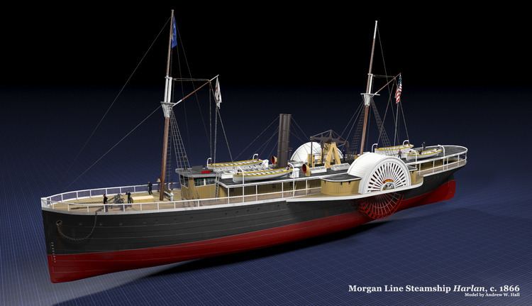 USS Hatteras (1861) Aye Candy Morgan Line Steamship Harlan 1866 American Civil War