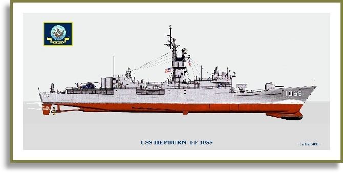 USS Hepburn (FF-1055) USS Hepburn FF1055 Print Frigates GM PriorServicecom