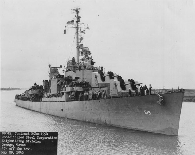 USS Holder (DD-819) Destroyer Photo Index DD819 USS HOLDER