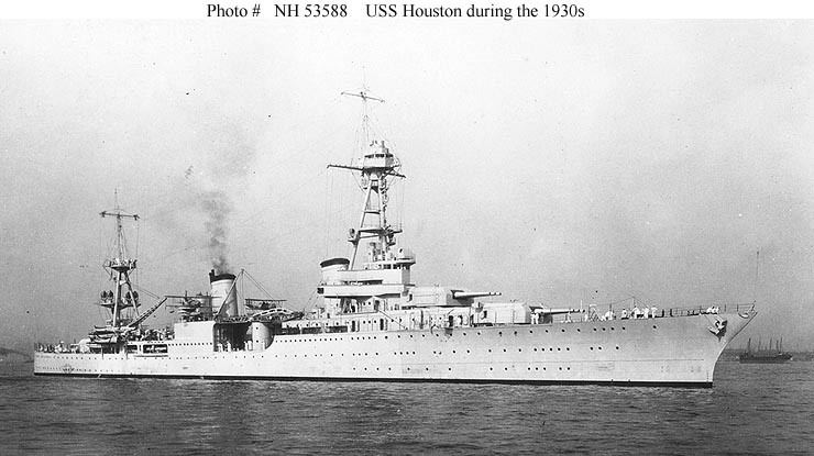 USS Houston (CA-30) Cruiser Photo Index CLCA30 USS HOUSTON Navsource Photographic