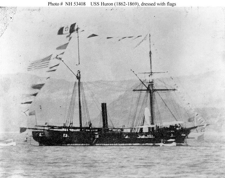 USS Huron (1861) httpsuploadwikimediaorgwikipediacommonsbb