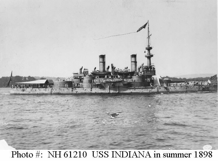 USS Indiana (BB-1) USN ShipsUSS INDIANA BB1