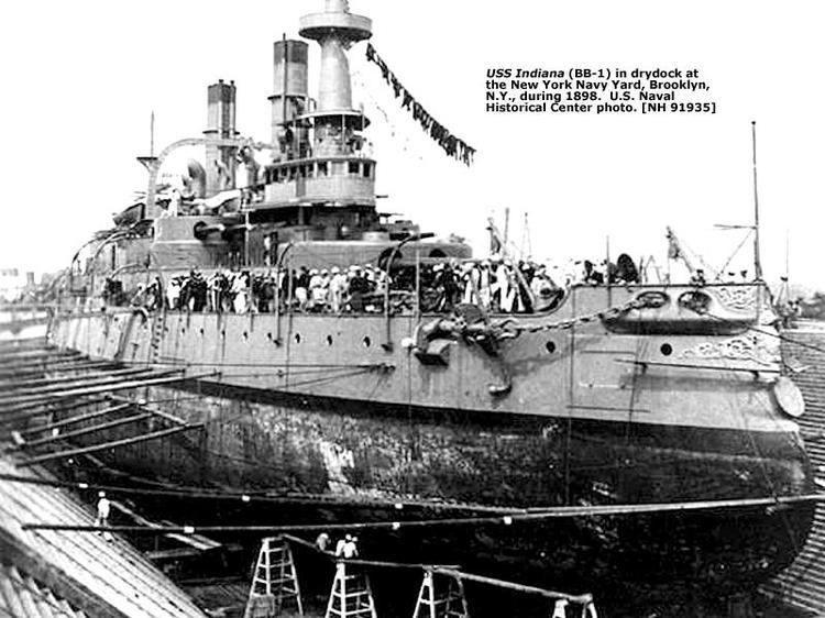 USS Indiana (BB-1) US Navy Battleships USS Indiana BB 1