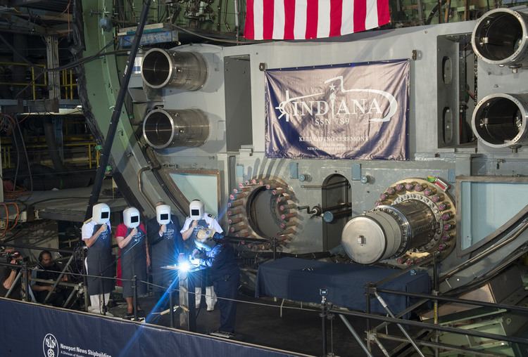 USS Indiana (SSN-789) Navy Holds Keel Laying Ceremony for Attack Sub Indiana USNI News