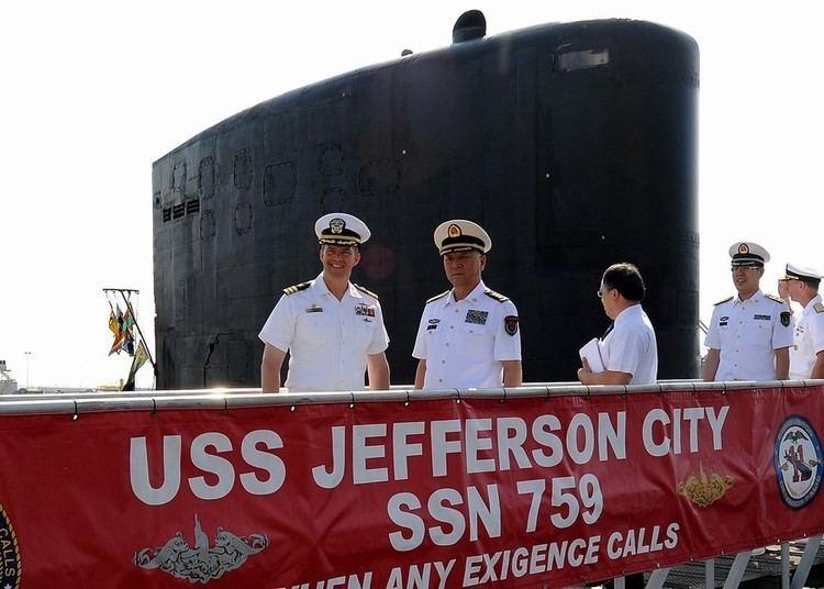 USS Jefferson City (SSN-759) Chinese Navy Adm Wu Shengli Visits USS Jefferson City SSN759