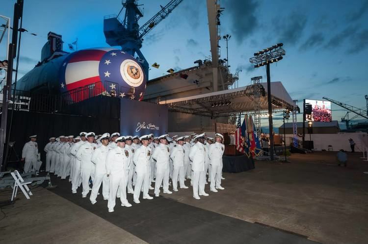 USS John Warner FileUSS John Warner SSN785 christening ceremonyJPG Wikimedia