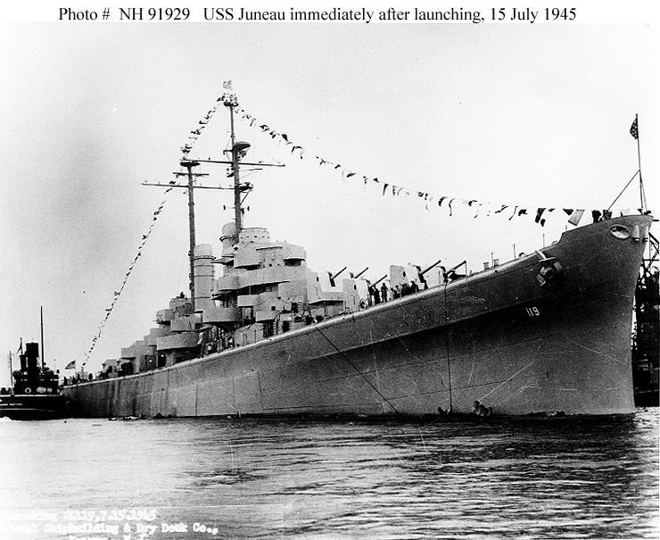 USS Juneau (CL-119) Cruiser Photo Index CLCLAA119 USS JUNEAU Navsource