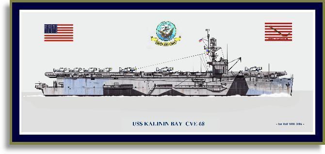 USS Kalinin Bay (CVE-68) USS Kalinin Bay CVE 68 Print Aircraft Carriers GM PriorServicecom
