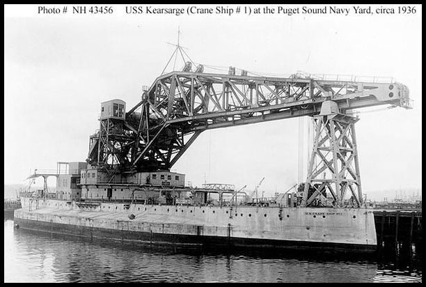 USS Kearsarge (BB-5) Craneship AB1 ex Kearsarge BB5