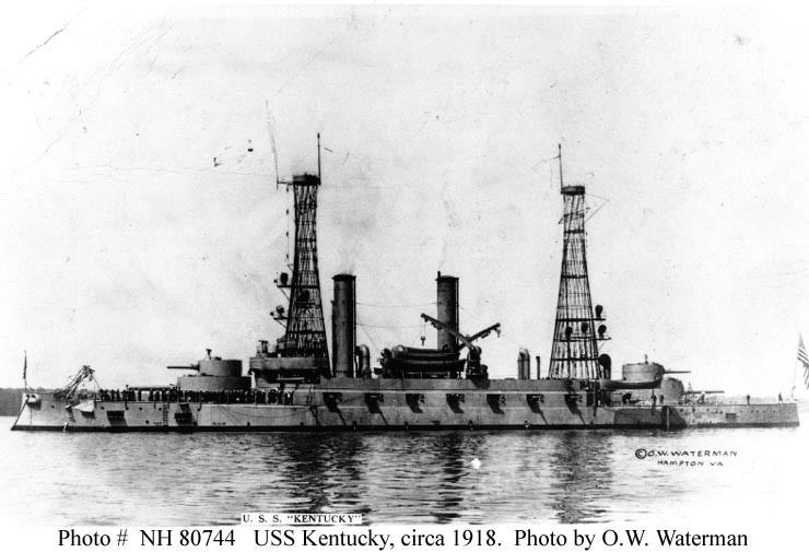 USS Kentucky (BB-6) USN ShipsUSS KENTUCKY BB6 in 190920