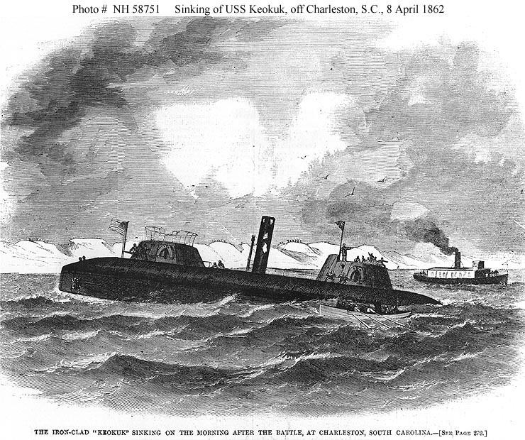 USS Keokuk (1862) USN ShipsUSS Keokuk 18631863 Activities and Relics
