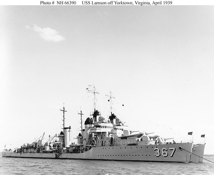 USS Lamson (DD-367) USN ShipsUSS Lamson DD367