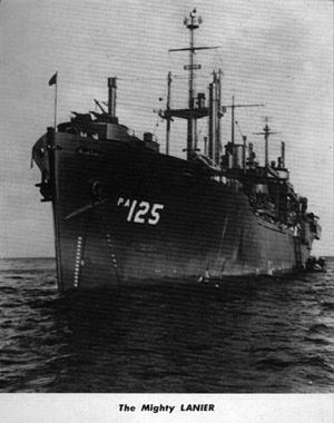 USS Lanier (APA-125) httpsuploadwikimediaorgwikipediaenthumb6