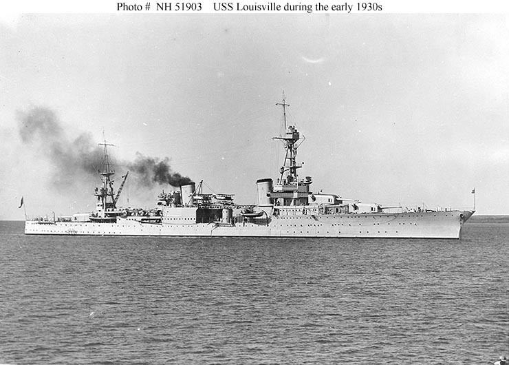 USS Louisville (CA-28) Cruiser Photo Index CLCA28 USS LOUISVILLE Navsource