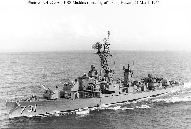USS Maddox (DD-731) USN ShipsUSS Maddox DD731