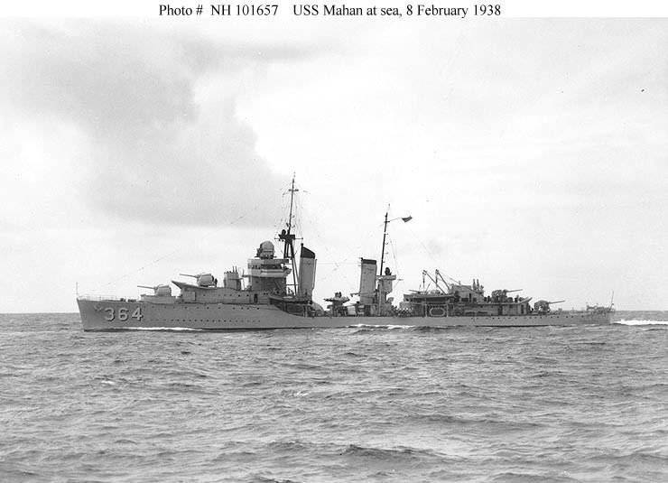 USS Mahan (DD-364) USN ShipsUSS Mahan DD364