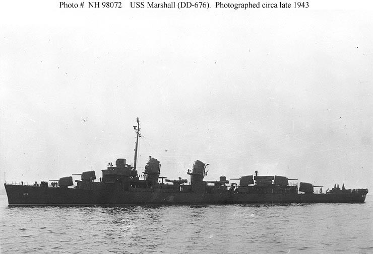 USS Marshall (DD-676) USN ShipsUSS Marshall DD676