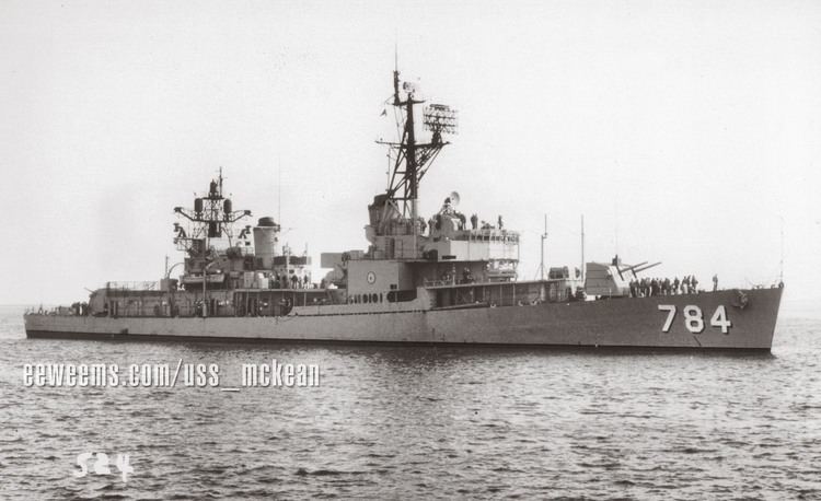 USS McKean (DD-784) USS McKean DD 784 United States Navy Destroyer