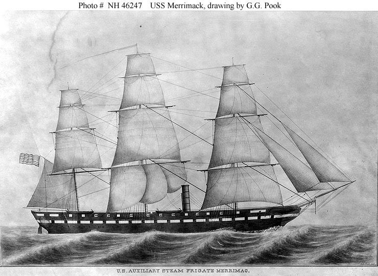 USS Merrimack (1855) Gunboat