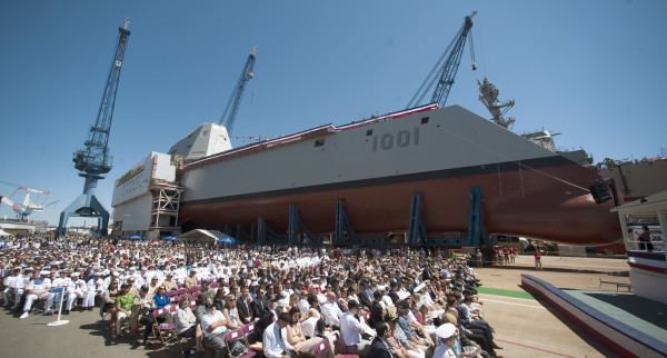 USS Michael Monsoor Destroyer named after Medal of Honor recipient in BIW ceremony