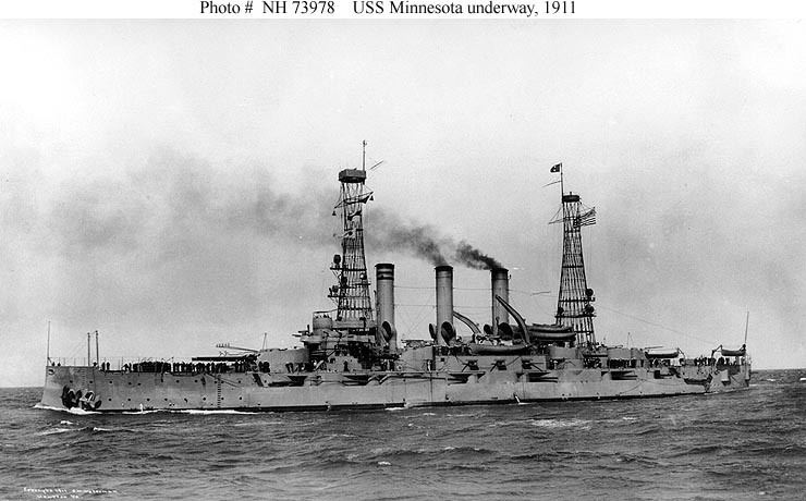 USS Minnesota (BB-22) Naval Warfare USS Minnesota BB22