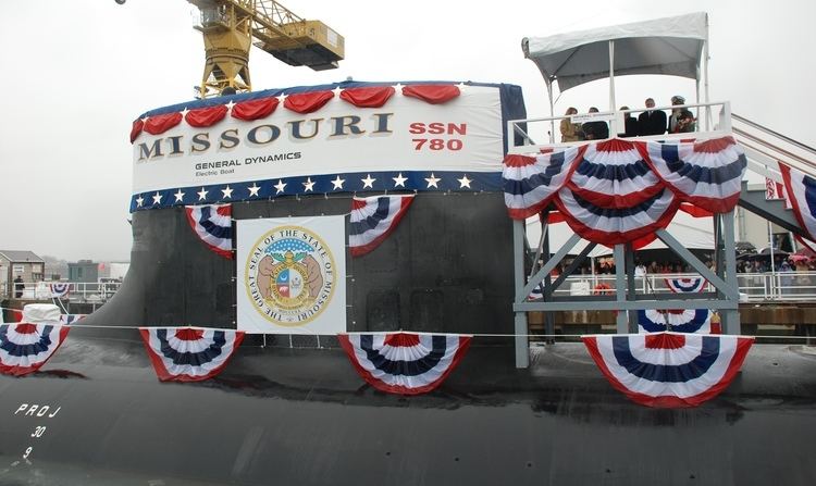 USS Missouri (SSN-780) FileUSS Missouri SSN780 christeningjpg Wikimedia Commons