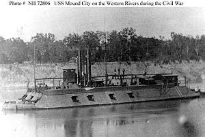USS Mound City (1861) httpsuploadwikimediaorgwikipediacommonsthu