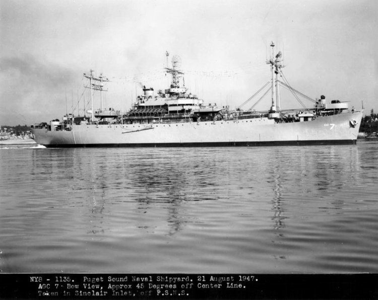 USS Mount McKinley Amphibious Force Command Ship Photo Index AGC7 Mount McKinley