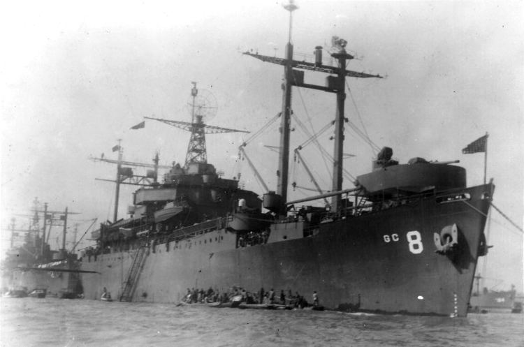 USS Mount Olympus FileUSS Mount Olympus AGC8 at Shanghai in 1946jpg Wikimedia