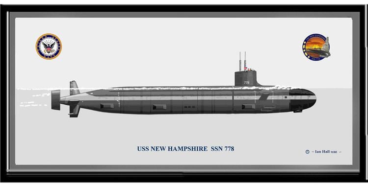 USS New Hampshire (SSN-778) USS New Hampshire SSN 778 New Ship Prints PriorServicecom