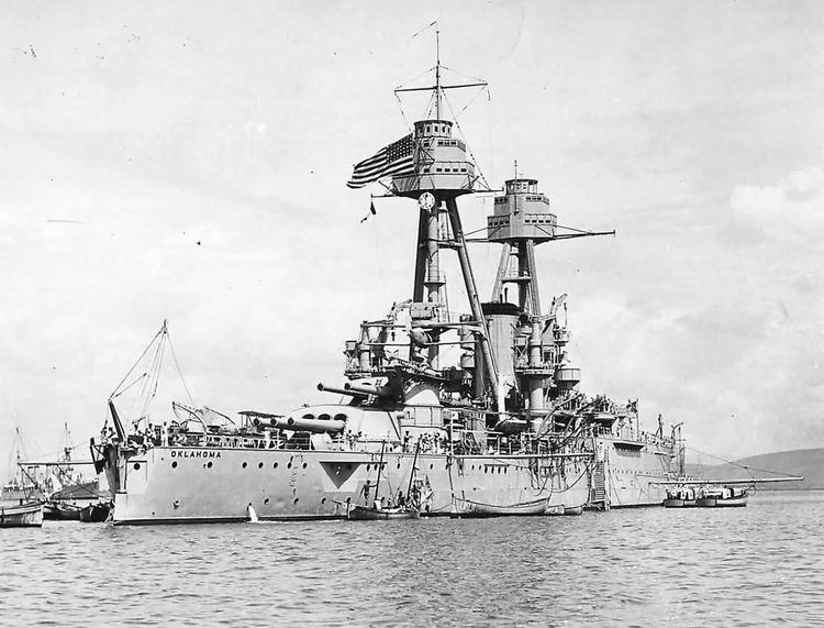 USS Oklahoma (BB-37) Stern view of Battleship USS Oklahoma BB37 World War Photos