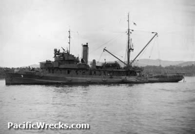 USS Ortolan (AM-45) wwwpacificwreckscomshipsusnASR5ussortolan