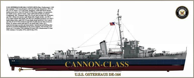 USS Osterhaus (DE-164) wwwnavsourceorgarchives06images16406164nyajpg