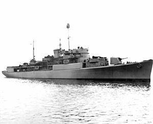 USS Oyster Bay (AGP-6) httpsuploadwikimediaorgwikipediacommonsthu