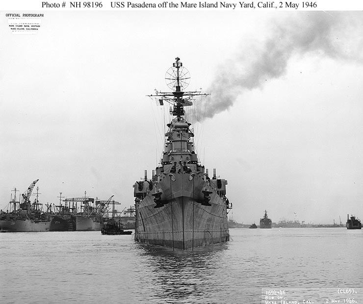 USS Pasadena (CL-65) USN ShipsUSS Pasadena CL65
