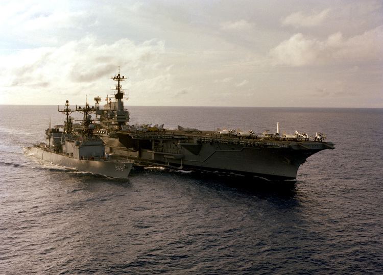 USS Peterson (DD-969) USS Independence CV62 Forrestal class Aircraft Carrier w USS