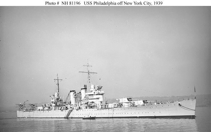 USS Philadelphia (CL-41) Cruiser Photo Index CL41 USS PHILADELPHIA Navsource