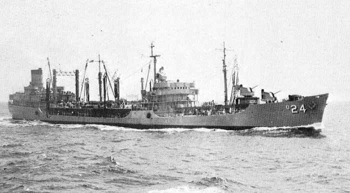 USS Platte (AO-24) Ships Along Side