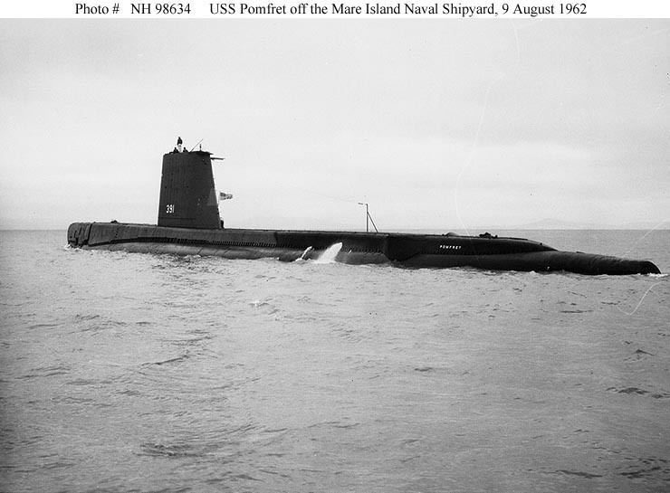 USS Pomfret (SS-391) Submarine Photo Index