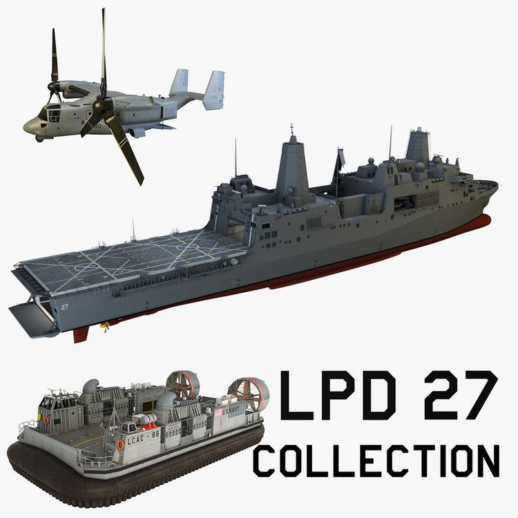 USS Portland (LPD-27) uss portland lpd 27 3d model