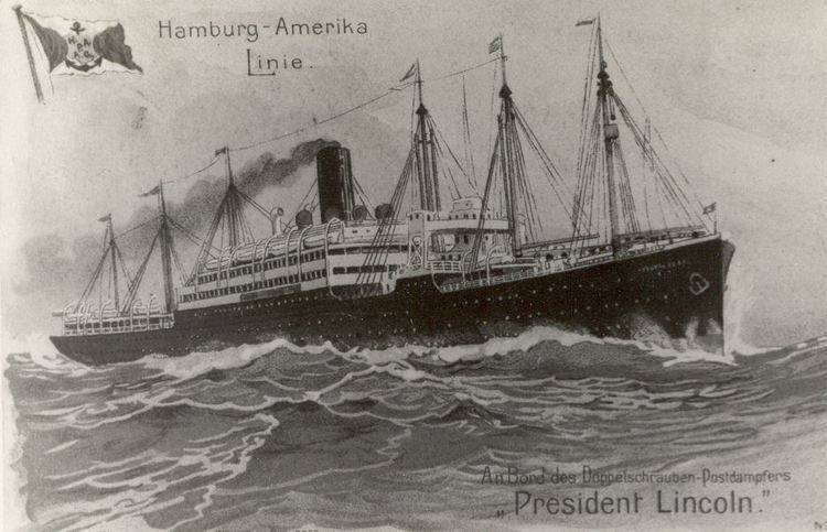 USS President Lincoln (1907) TIP Titanic Related Ships President Lincoln HamburgAmerica Line