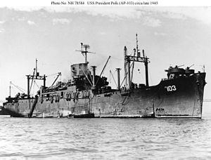 USS President Polk (AP-103) httpsuploadwikimediaorgwikipediacommonsthu