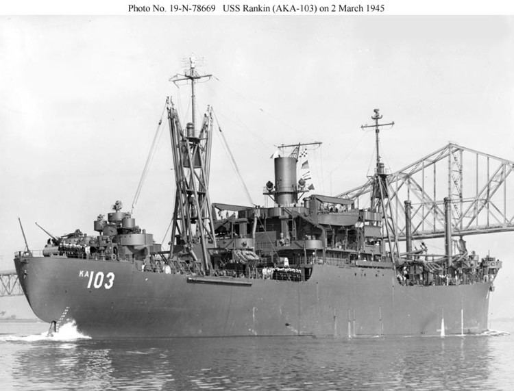 USS Rankin (AKA-103) Amphibious Cargo Ship AKALKA