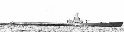 USS Rasher Rasher SS269 of the US Navy American Submarine of the Gato