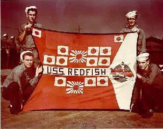 USS Redfish (SS-395) BattleFlags